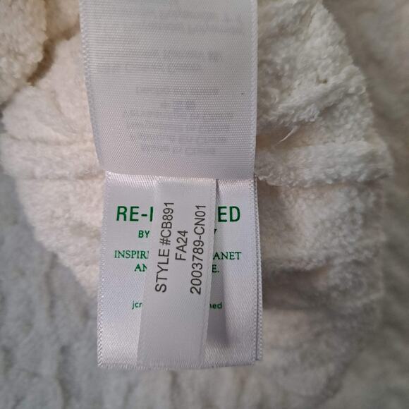 NWT J. Crew Odette Cable Knit Sweater Cotton Blend Boucle Lady Jacket White Sz M - Picture 8 of 12